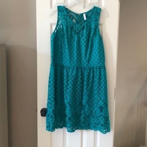 Xhilaration lace green dress from target XXL